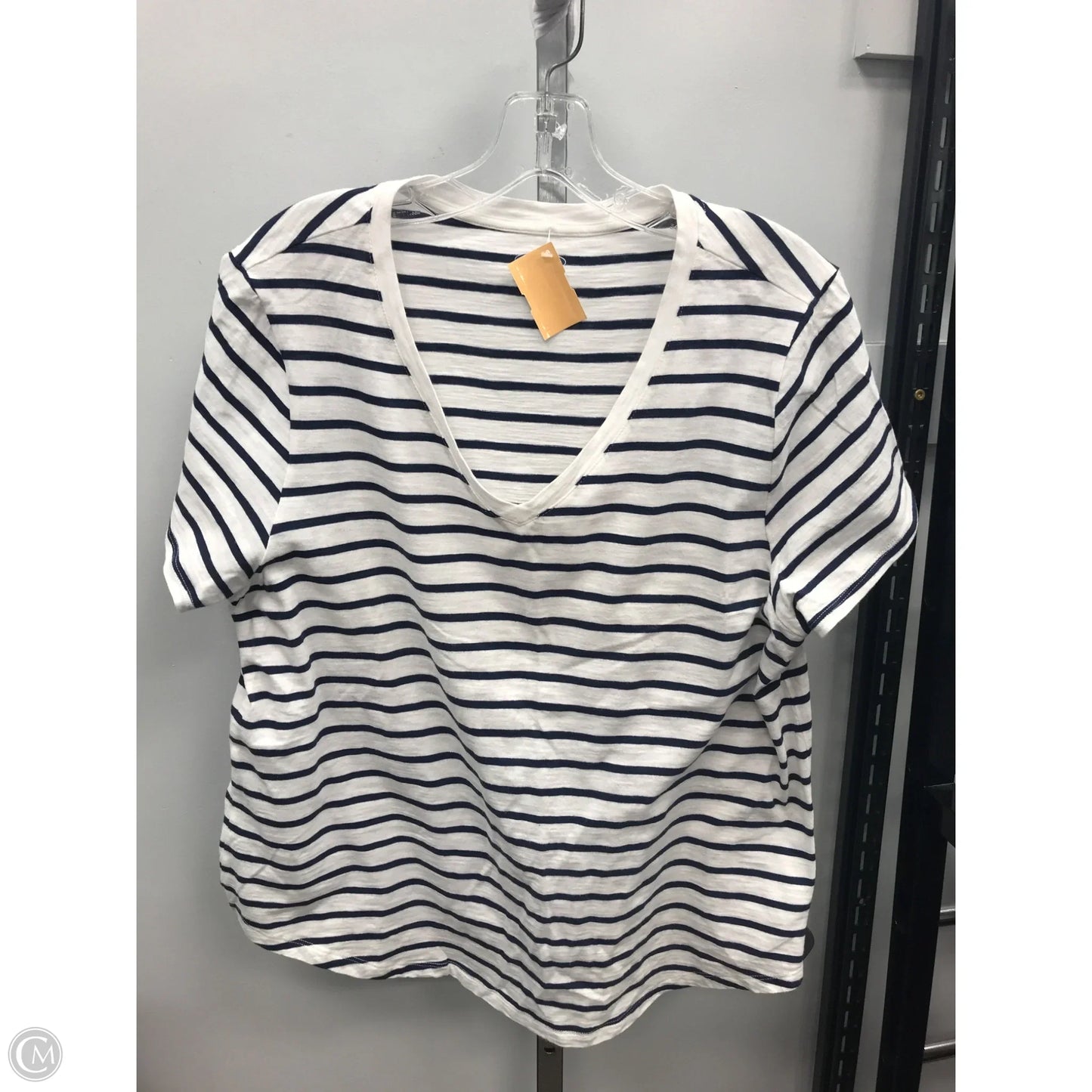 Top Short Sleeve Basic By Old Navy In Striped Pattern, Size: Xl