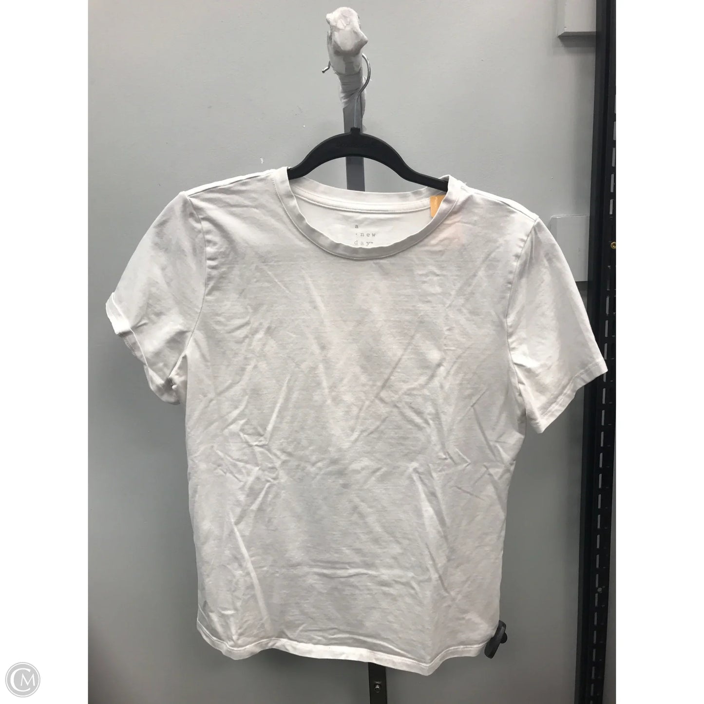 Top Short Sleeve Basic By A New Day In White, Size: M