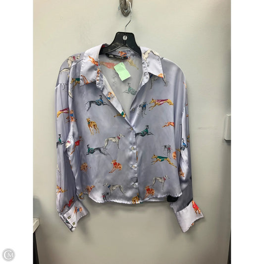 Top Long Sleeve By Zara In Multi-colored, Size: M