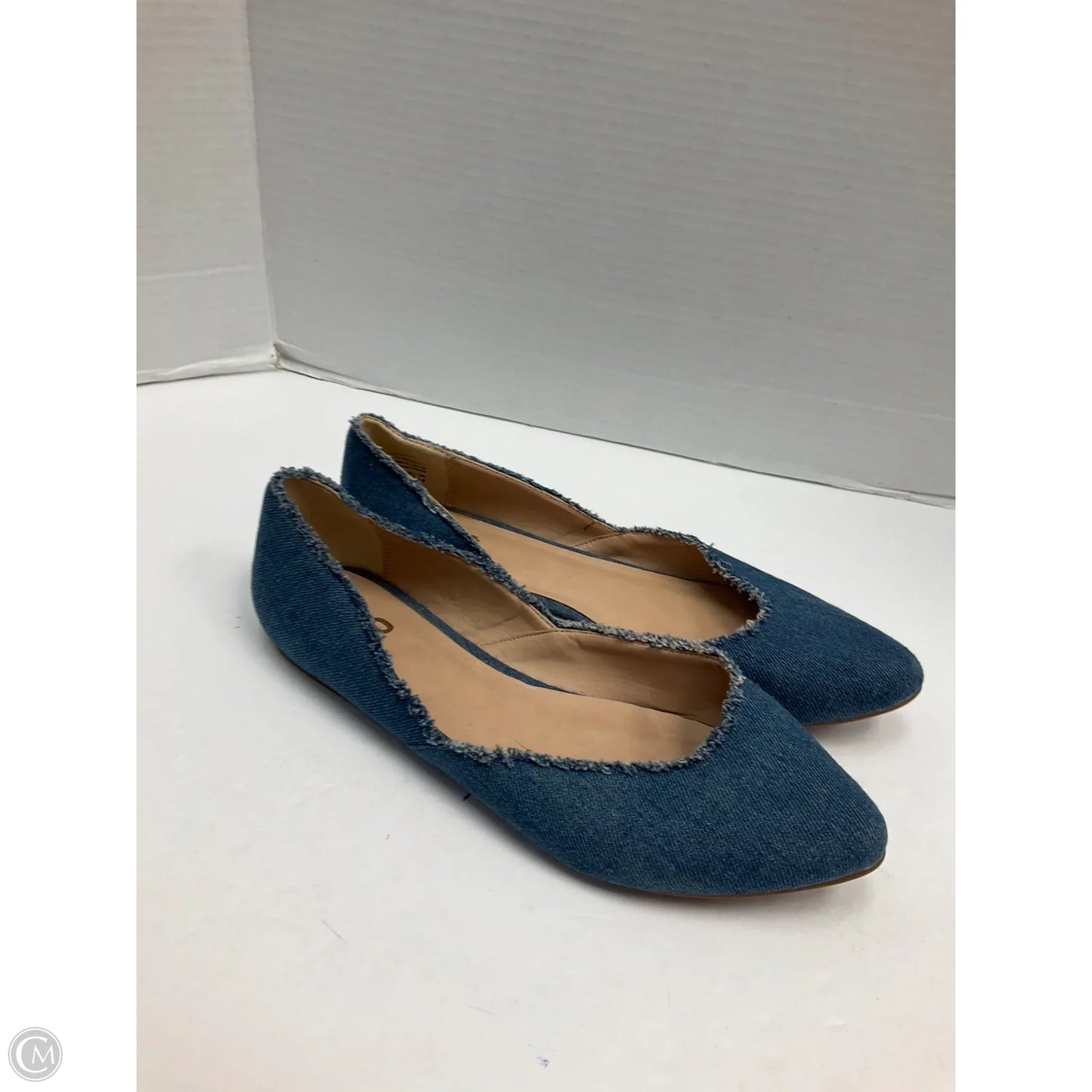 Shoes Flats By Mix No 6 In Blue Denim, Size: 9.5