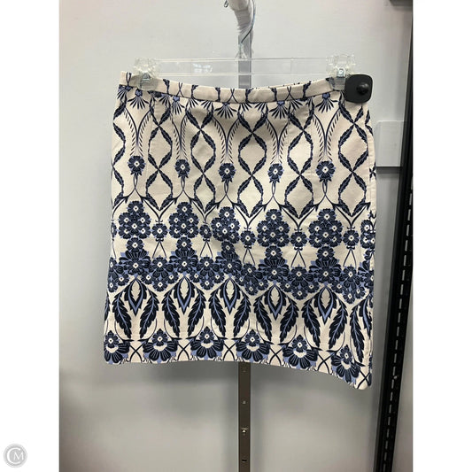 Skirt Mini & Short By J. Crew In Blue & Cream, Size: 8