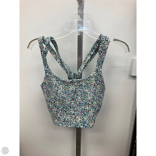 Athletic Bra By Sage In Floral Print, Size: S