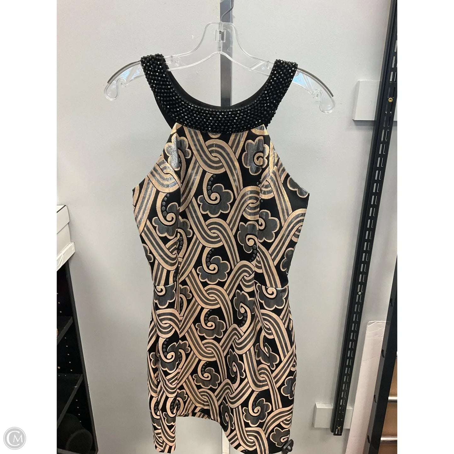 Dress Designer By Lilly Pulitzer In Black & Gold, Size: 6