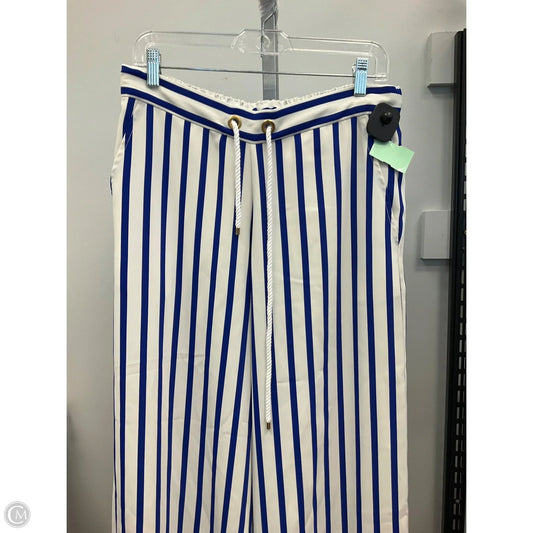 Pants Wide Leg By Lauren By Ralph Lauren In Striped Pattern, Size: M