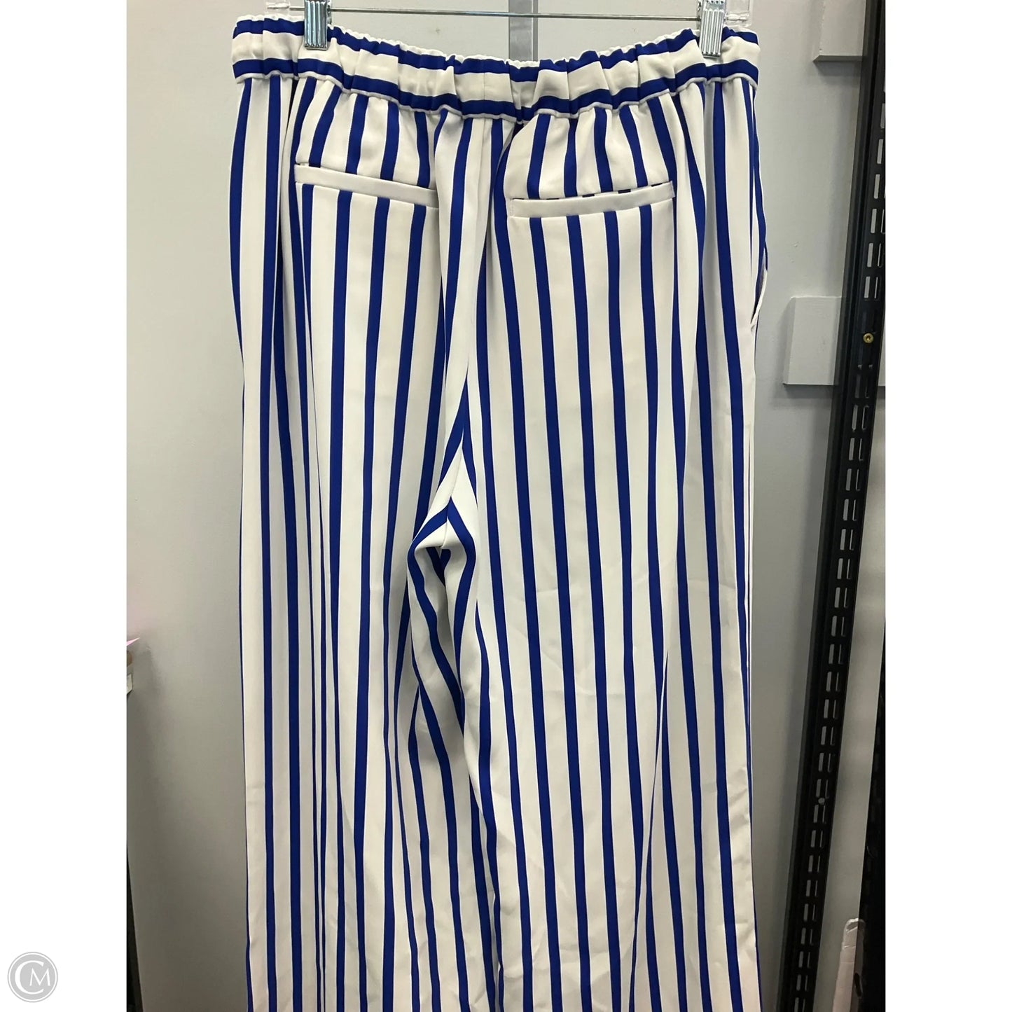 Pants Wide Leg By Lauren By Ralph Lauren In Striped Pattern, Size: M