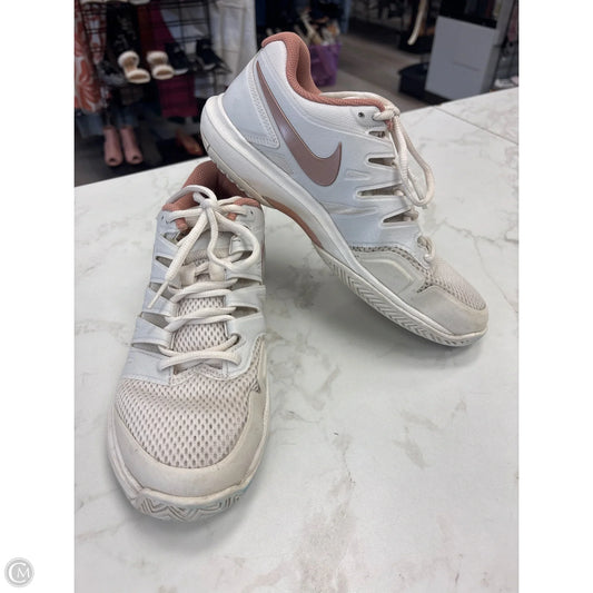 Shoes Athletic By Nike In Cream & Pink, Size: 8
