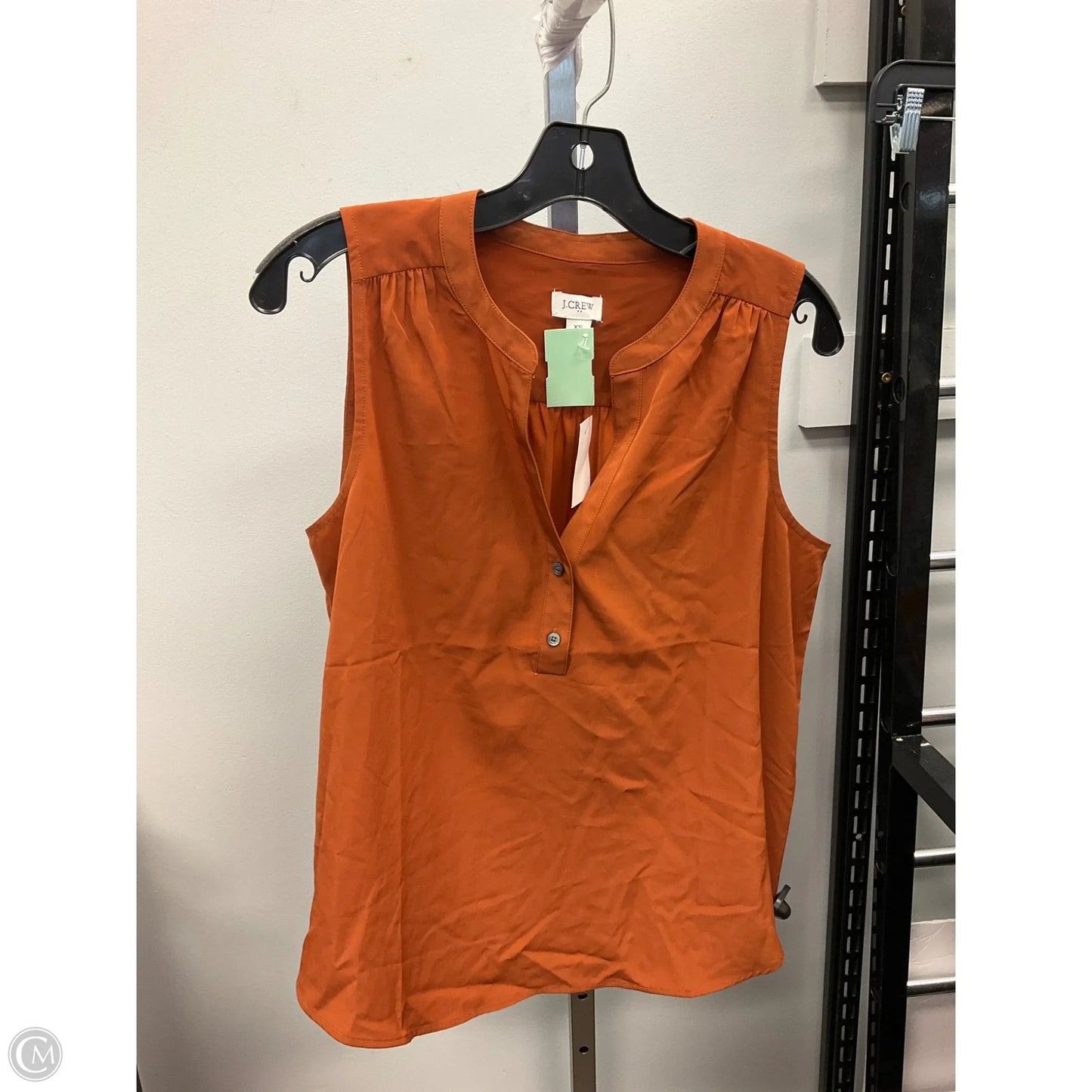 Top Sleeveless By J. Crew In Copper, Size: Xs
