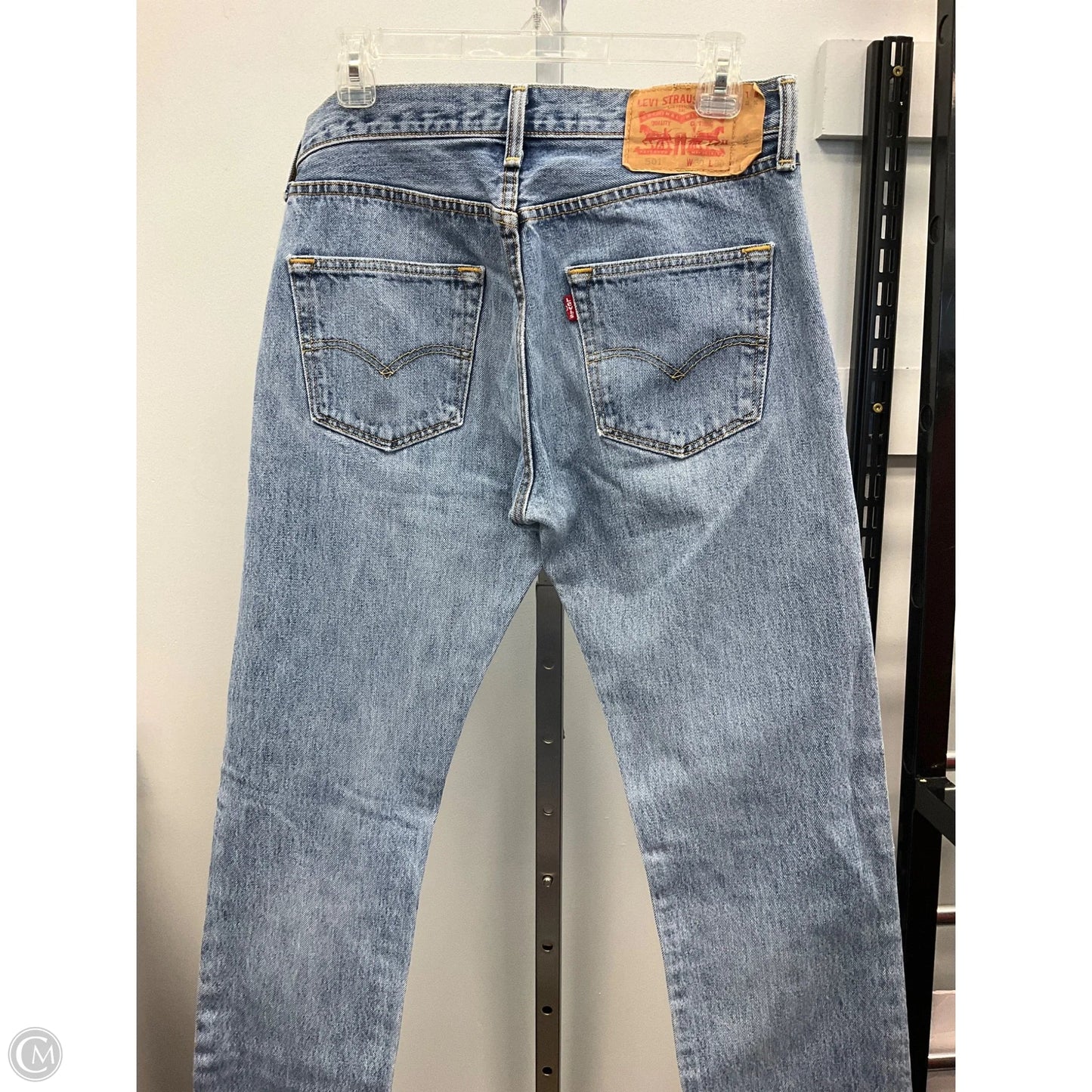 Jeans Straight By Levis In Blue Denim, Size: 10