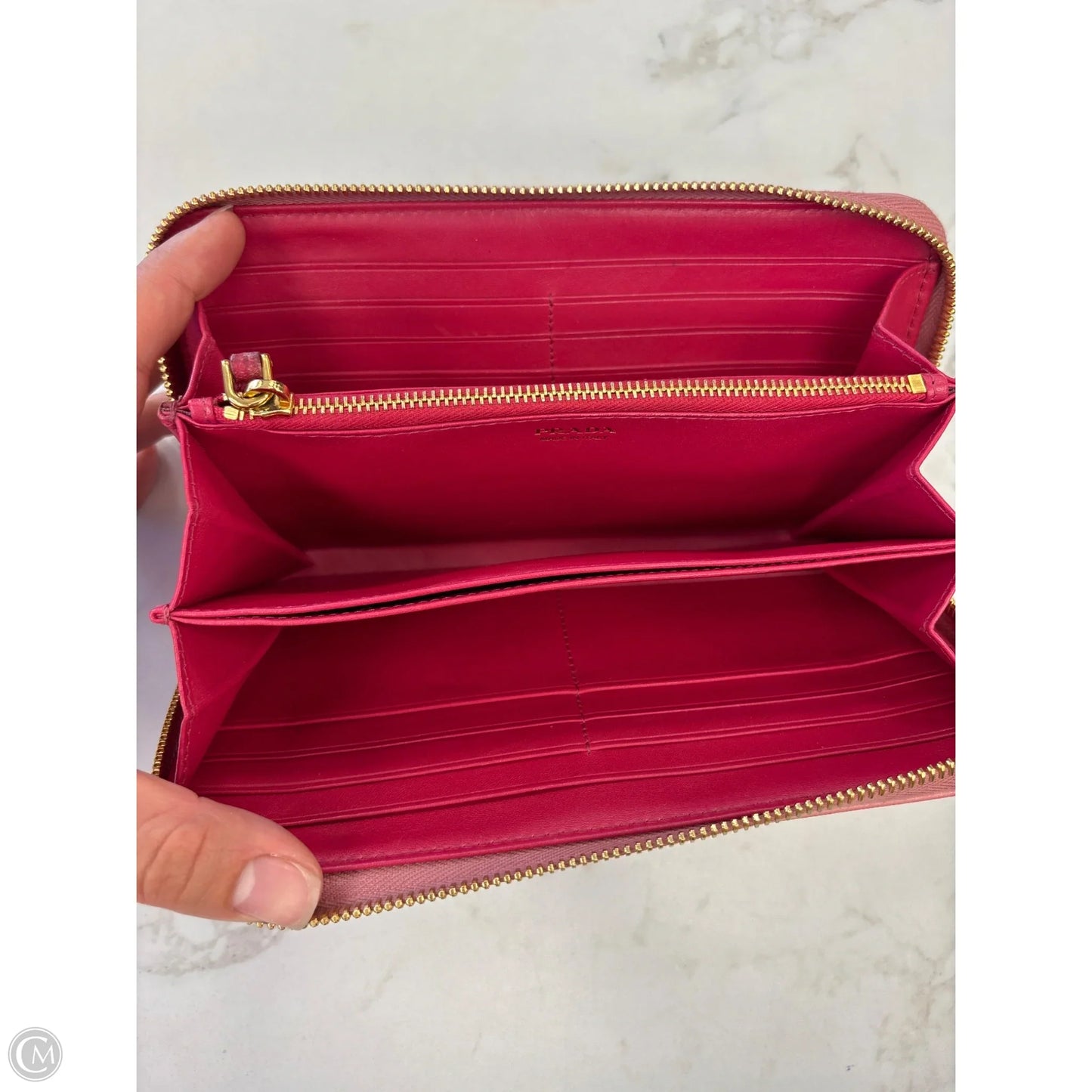 Wallet Luxury Designer By Prada, Size: Large