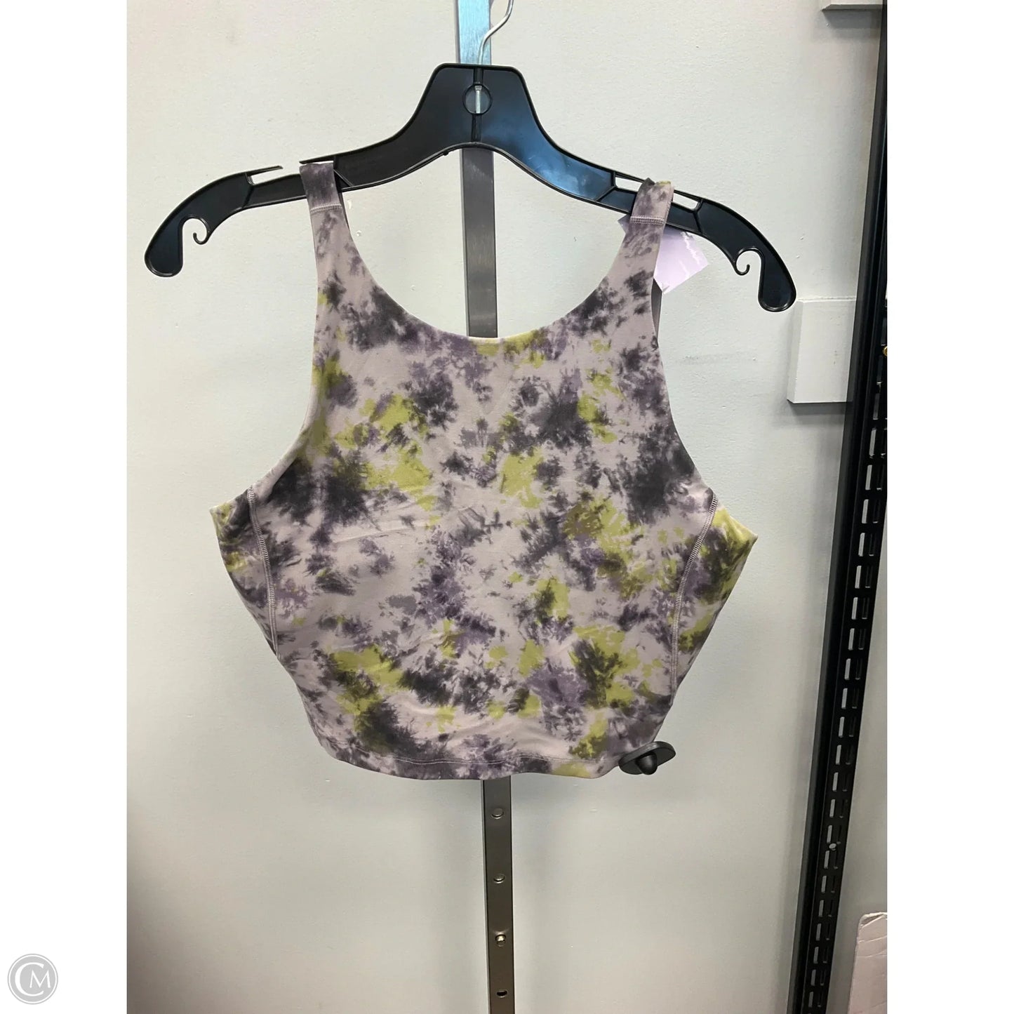 Athletic Tank Top By Lululemon In Green & Purple, Size: 10