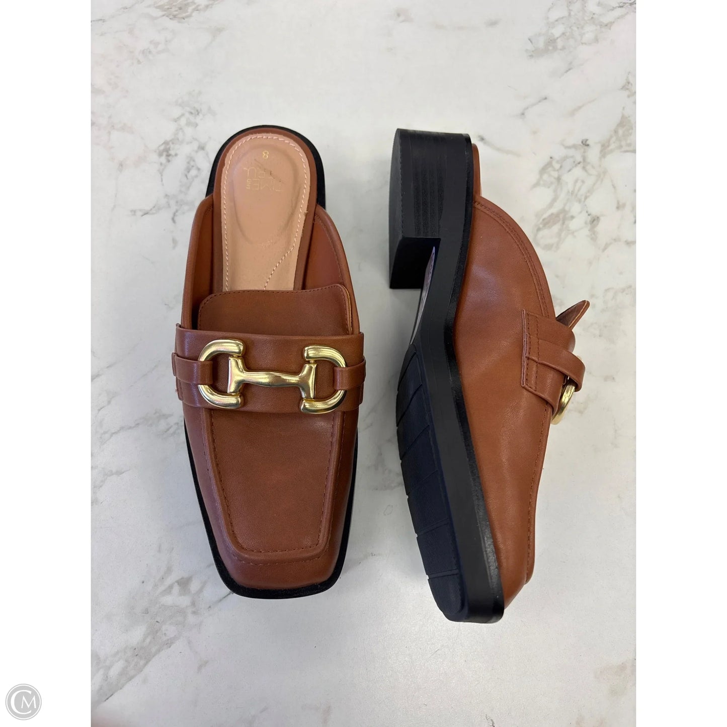 Shoes Heels Block By Time And Tru In Tan, Size: 8