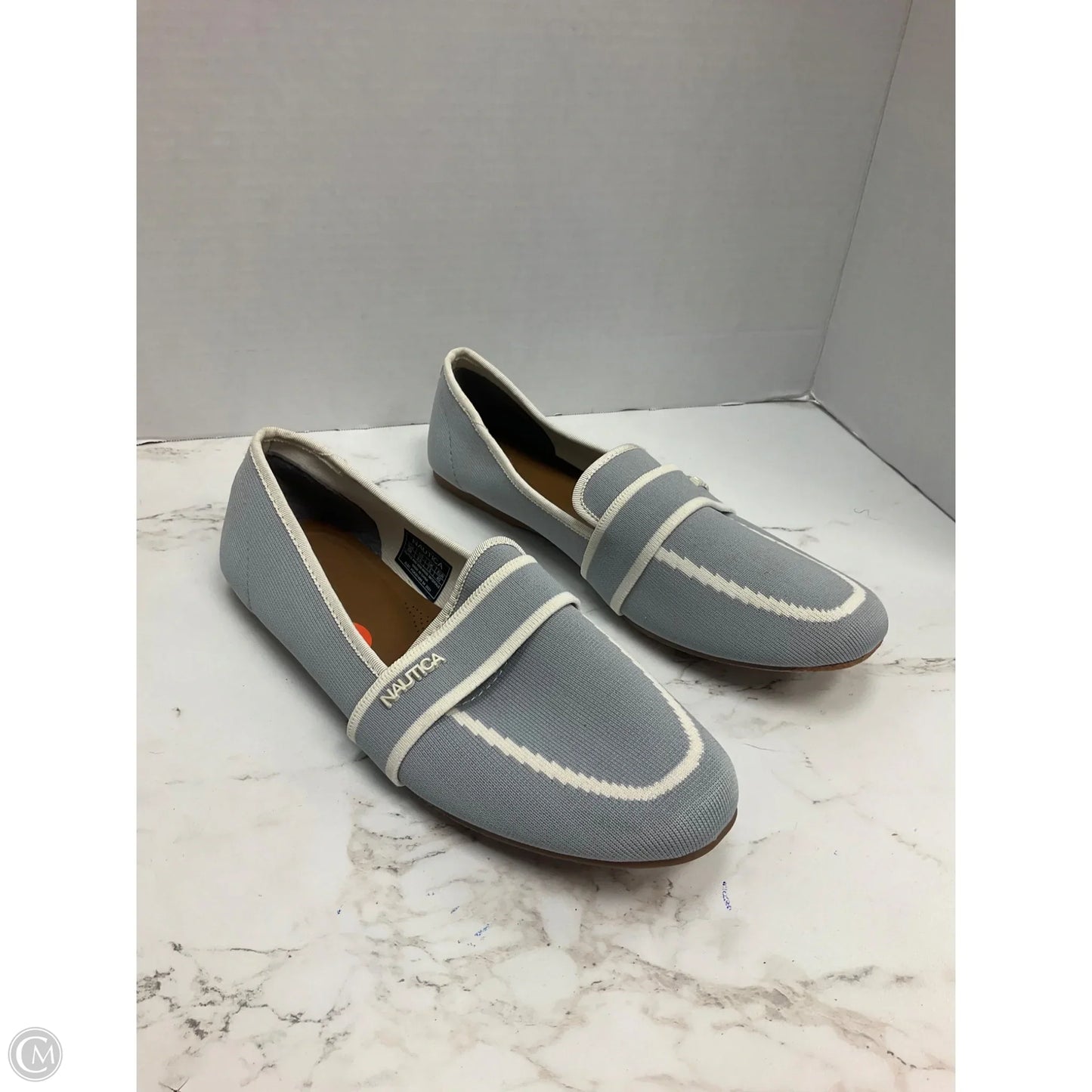 Shoes Flats By Nautica In Blue & Cream, Size: 9.5