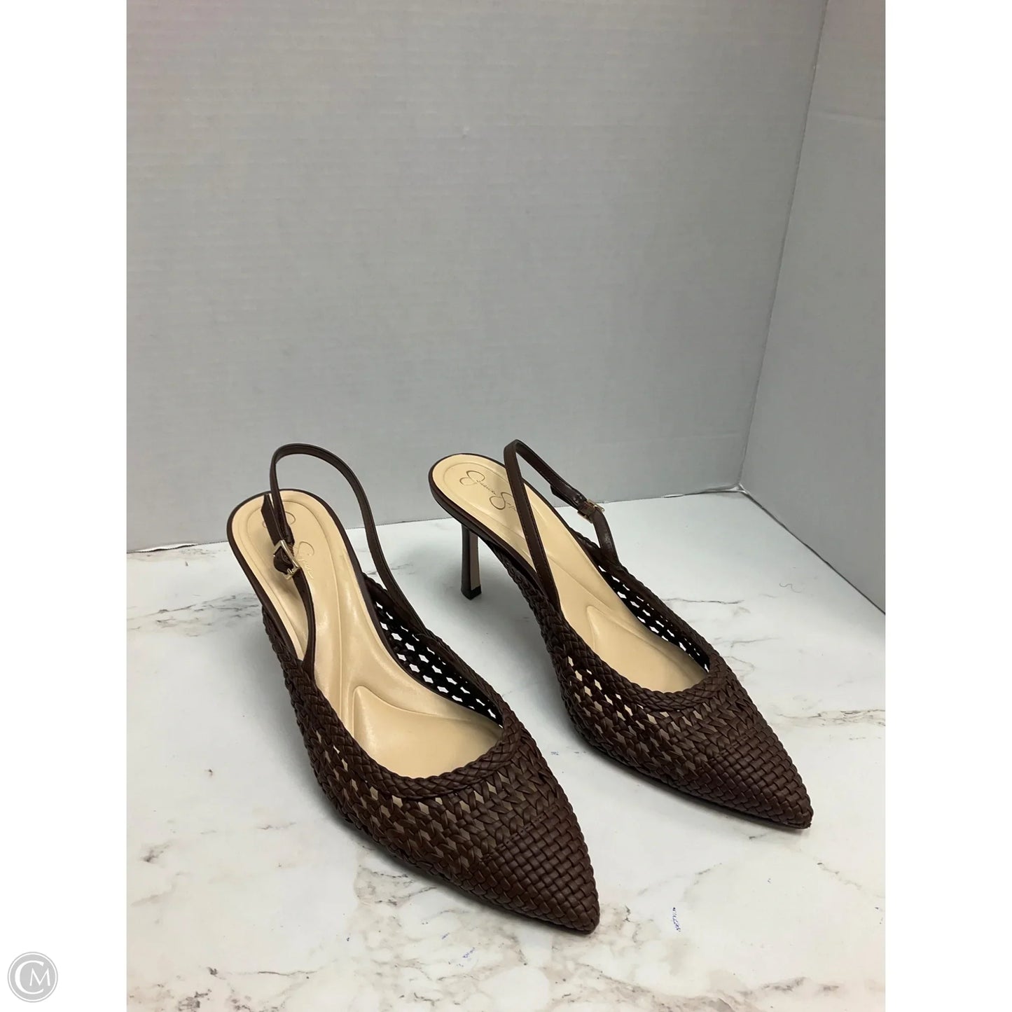 Shoes Heels Kitten By Jessica Simpson In Brown, Size: 10
