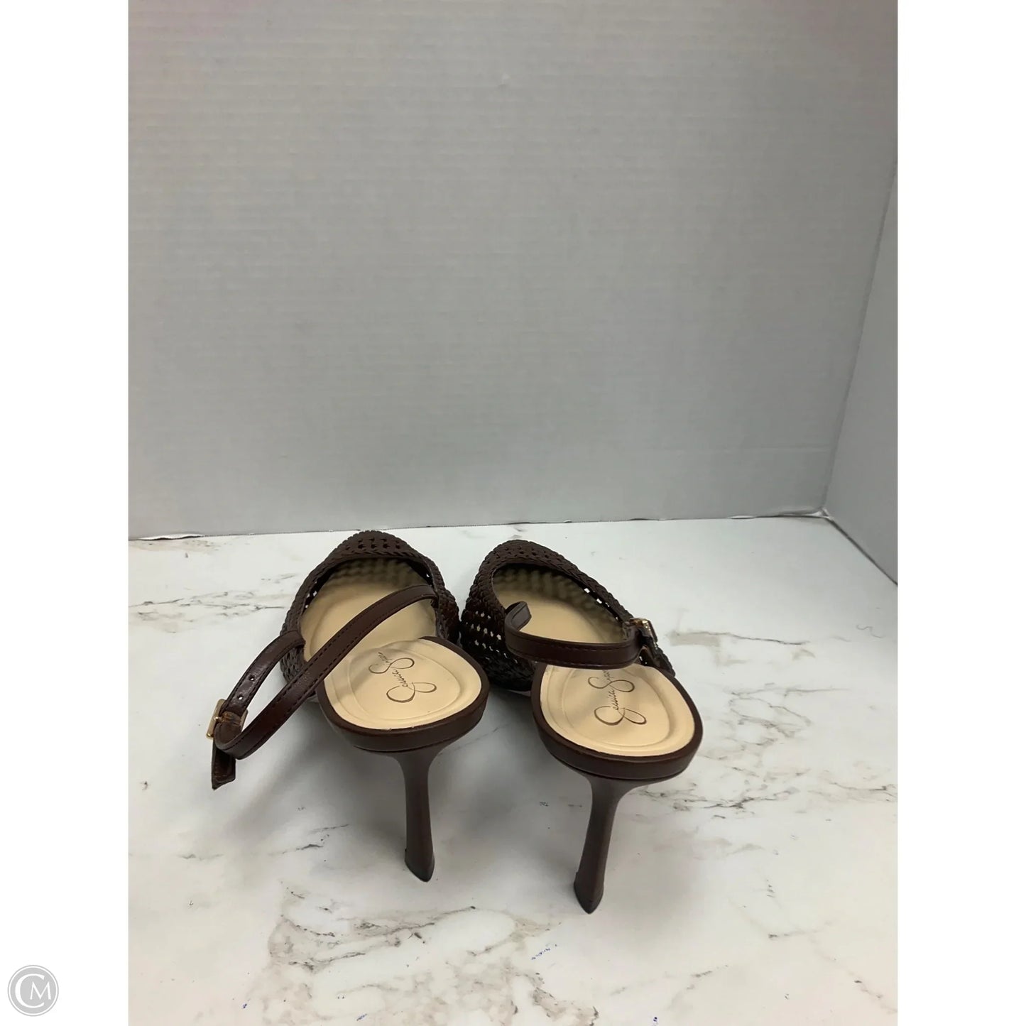 Shoes Heels Kitten By Jessica Simpson In Brown, Size: 10