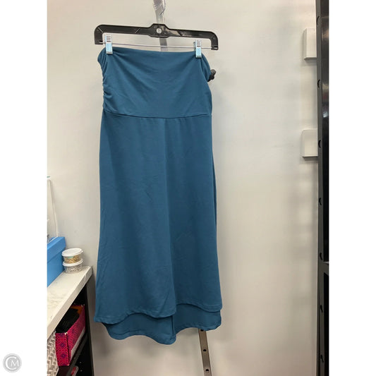 Skirt Midi By Eddie Bauer In Blue, Size: S