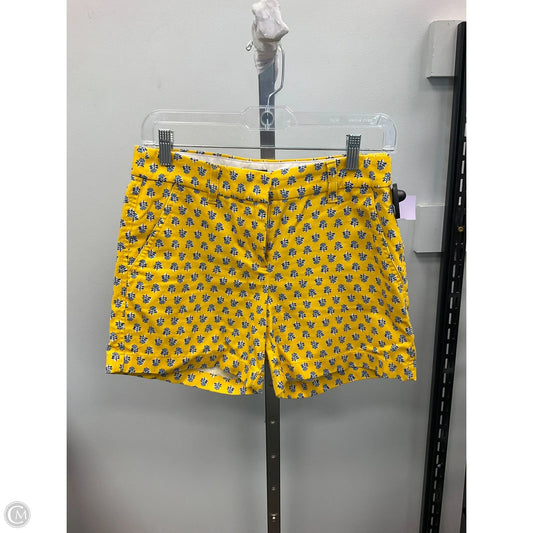 Shorts By J. Crew In Blue & Yellow, Size: 0