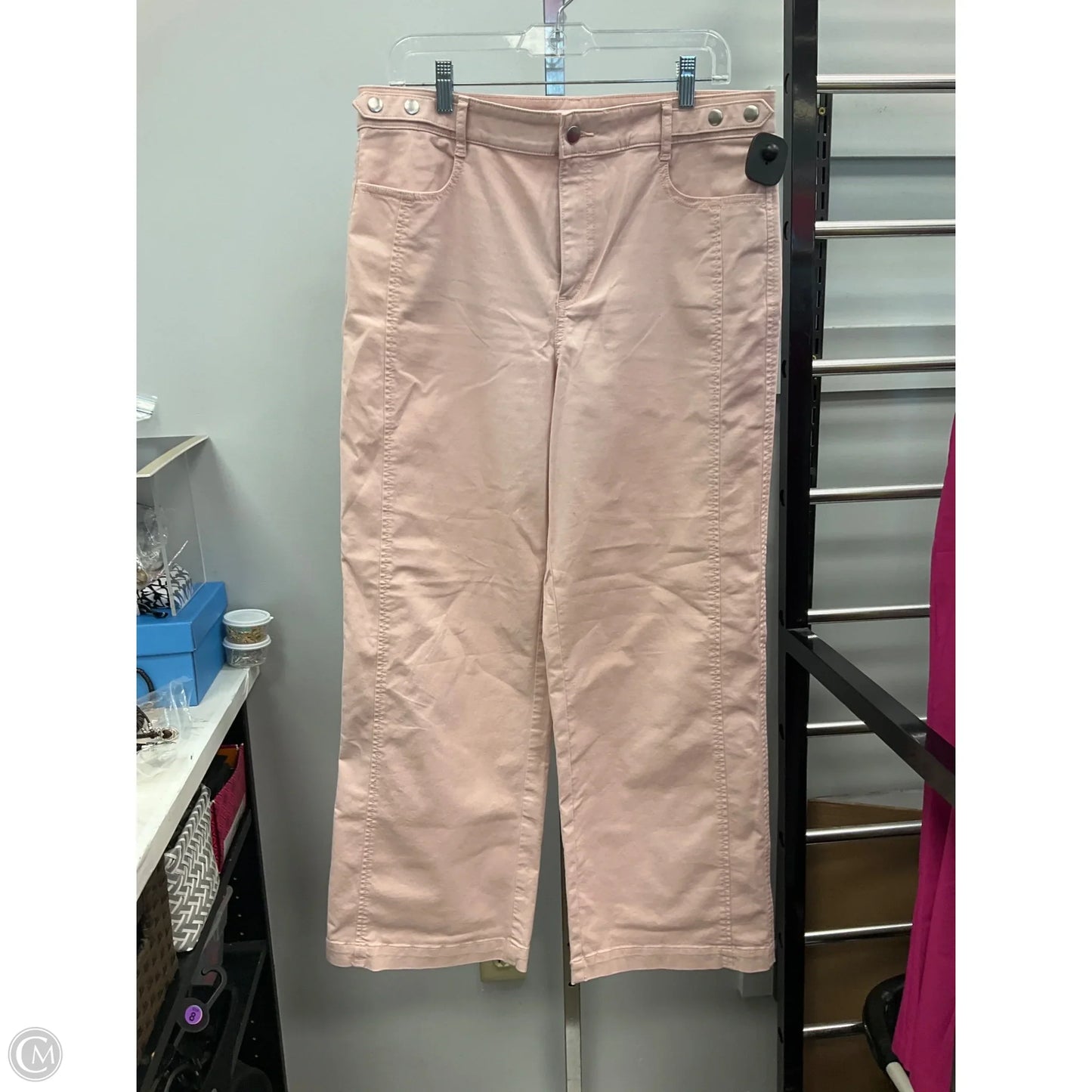 Pants Wide Leg By Loft In Pink, Size: 10