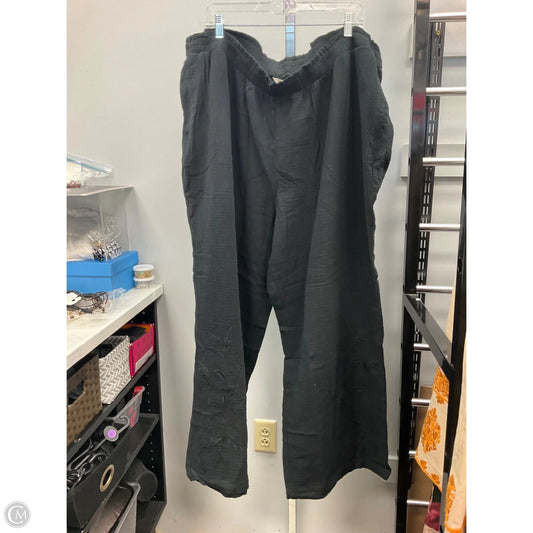 Pants Wide Leg By Peace Love World In Black, Size: 3x
