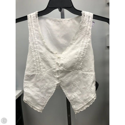 Top Sleeveless By Shein In White, Size: S