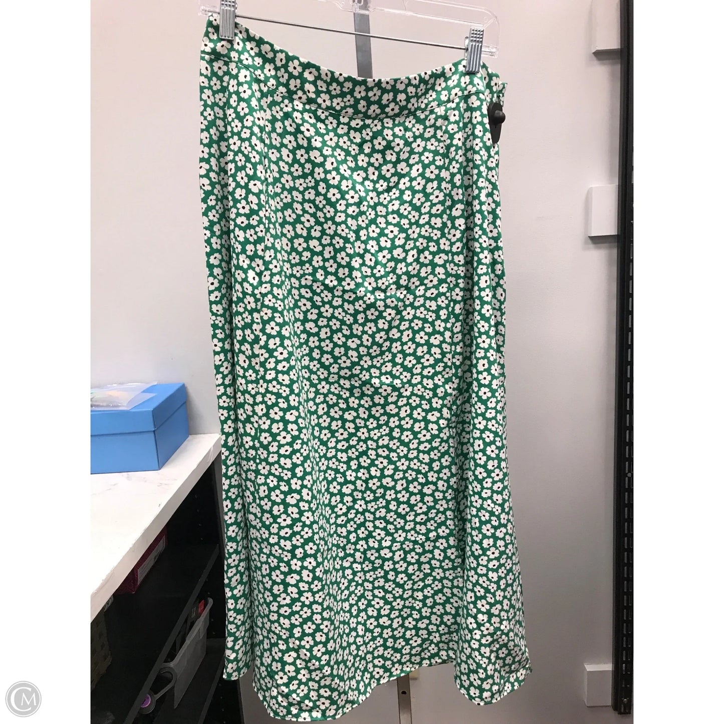Skirt Midi By Loft In Floral Print, Size: 12