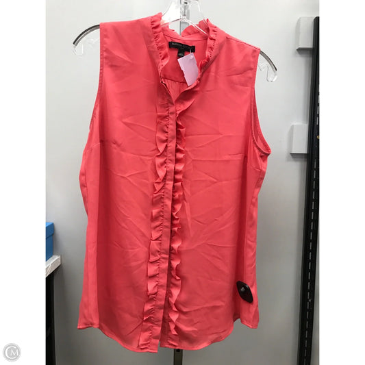 Top Sleeveless By Banana Republic In Coral, Size: S