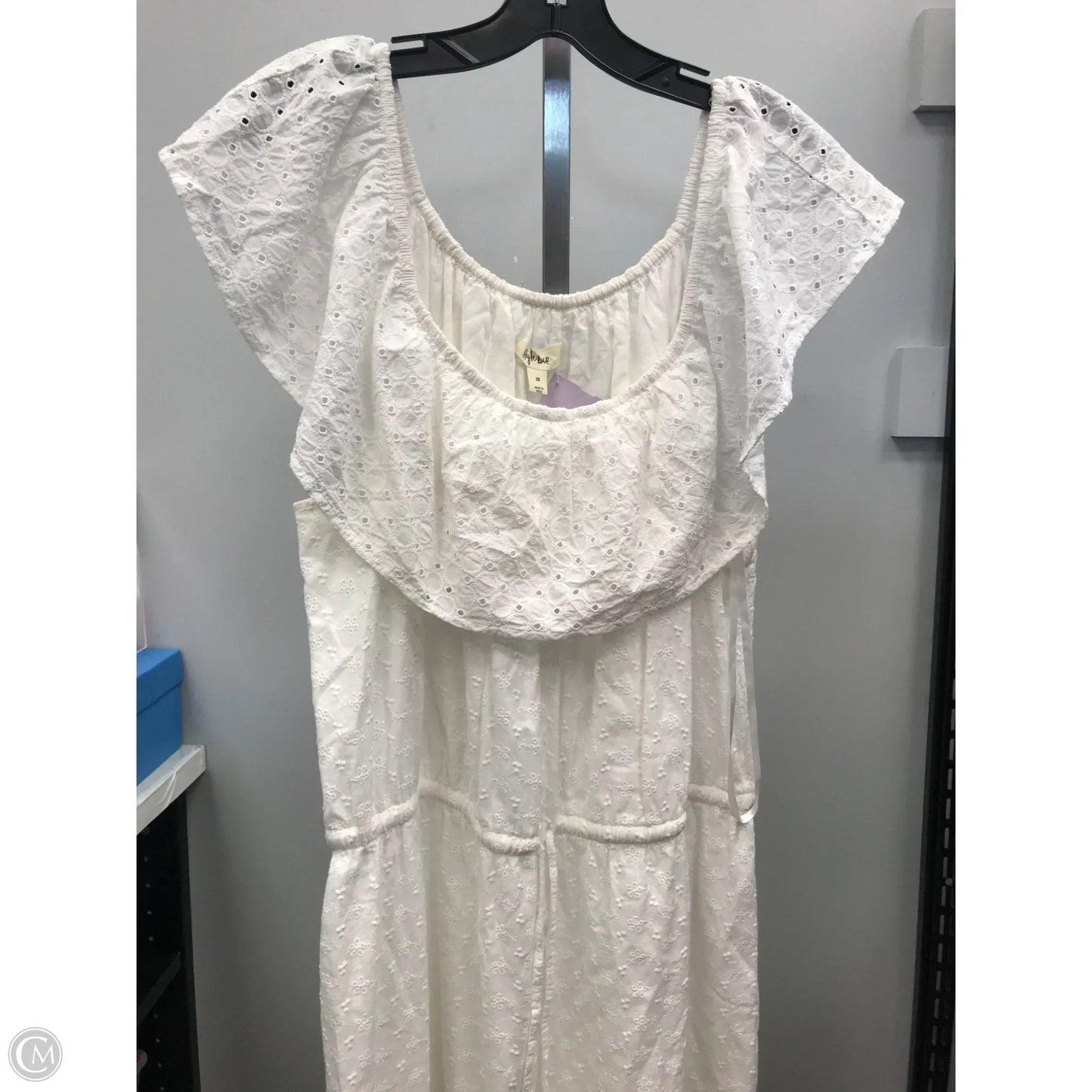 Dress Casual Maxi By Style And Company In Cream, Size: 2x