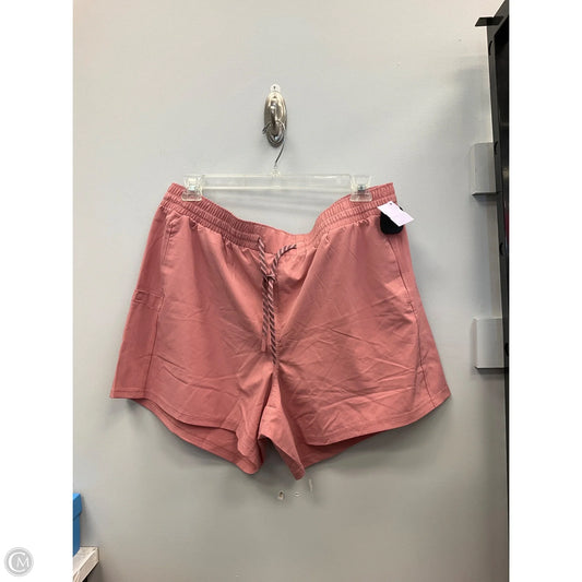 Athletic Shorts By Pacific Trail In Pink, Size: Xxl