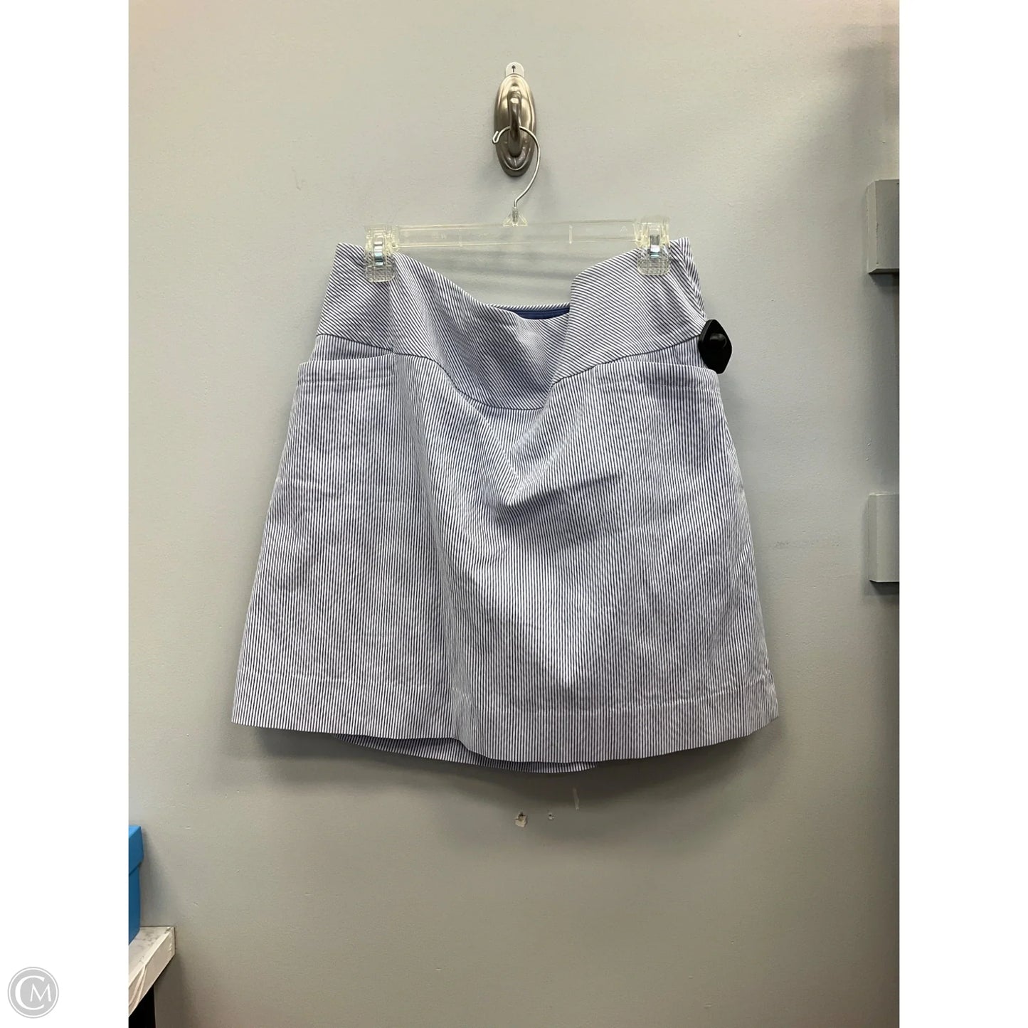 Athletic Skort By Sc & Co In Striped Pattern, Size: Xl