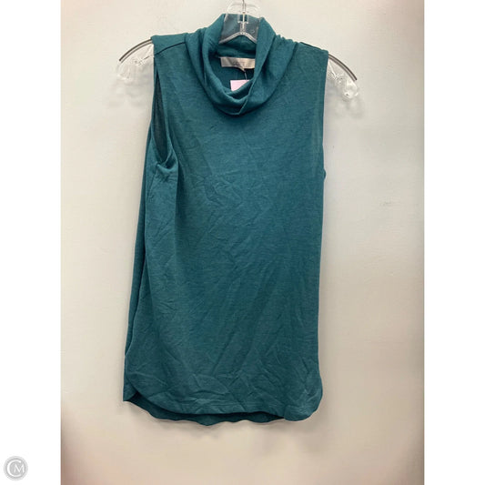 Top Sleeveless By Loft In Teal, Size: Xs