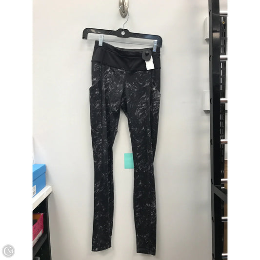 Athletic Leggings By Lululemon In Black & Grey, Size: 2