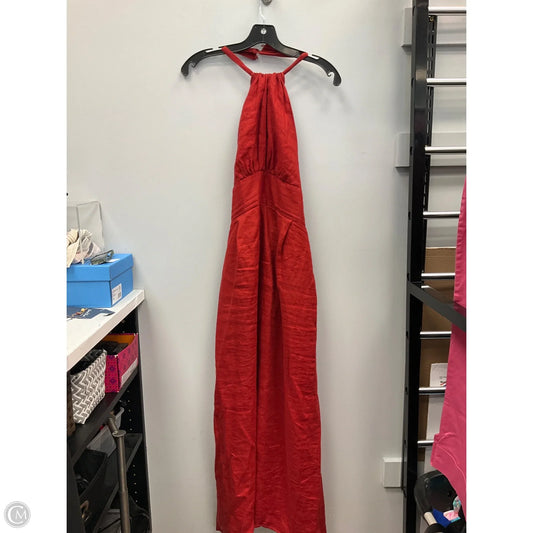 Dress Casual Midi By Banana Republic In Red, Size: 12