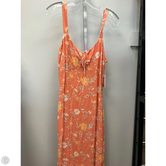 Dress Casual Maxi By So In Orange, Size: L