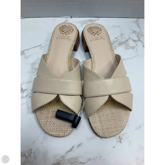 Sandals Flats By Vince Camuto In Cream, Size: 9.5