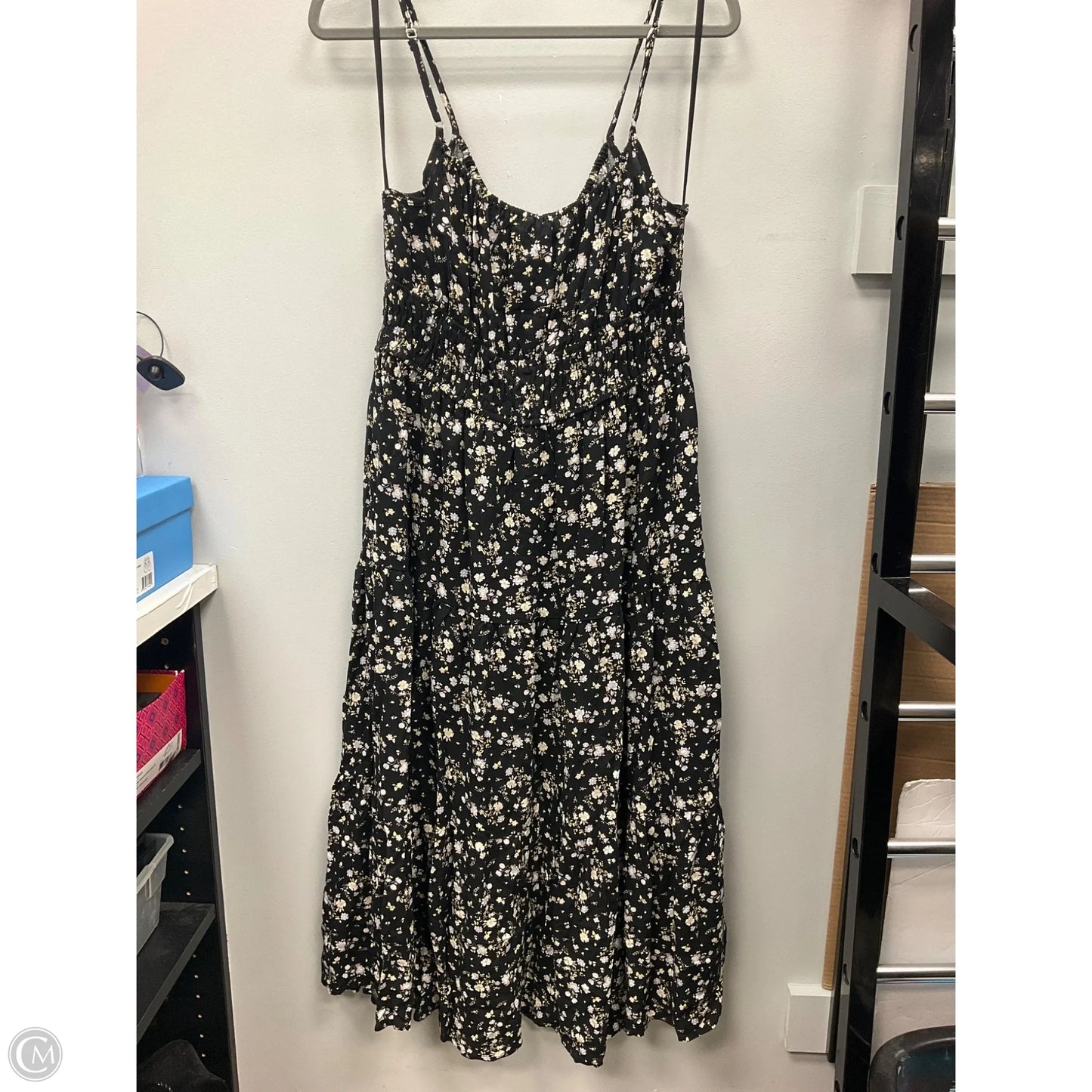 Dress Casual Midi By Clothes Mentor In Floral Print, Size: L