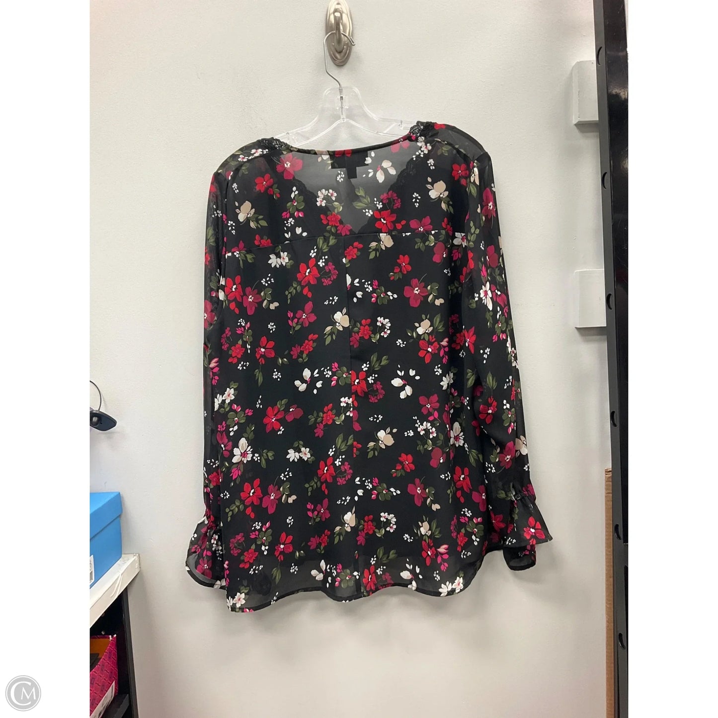 Top Long Sleeve By Lane Bryant In Floral Print, Size: 16