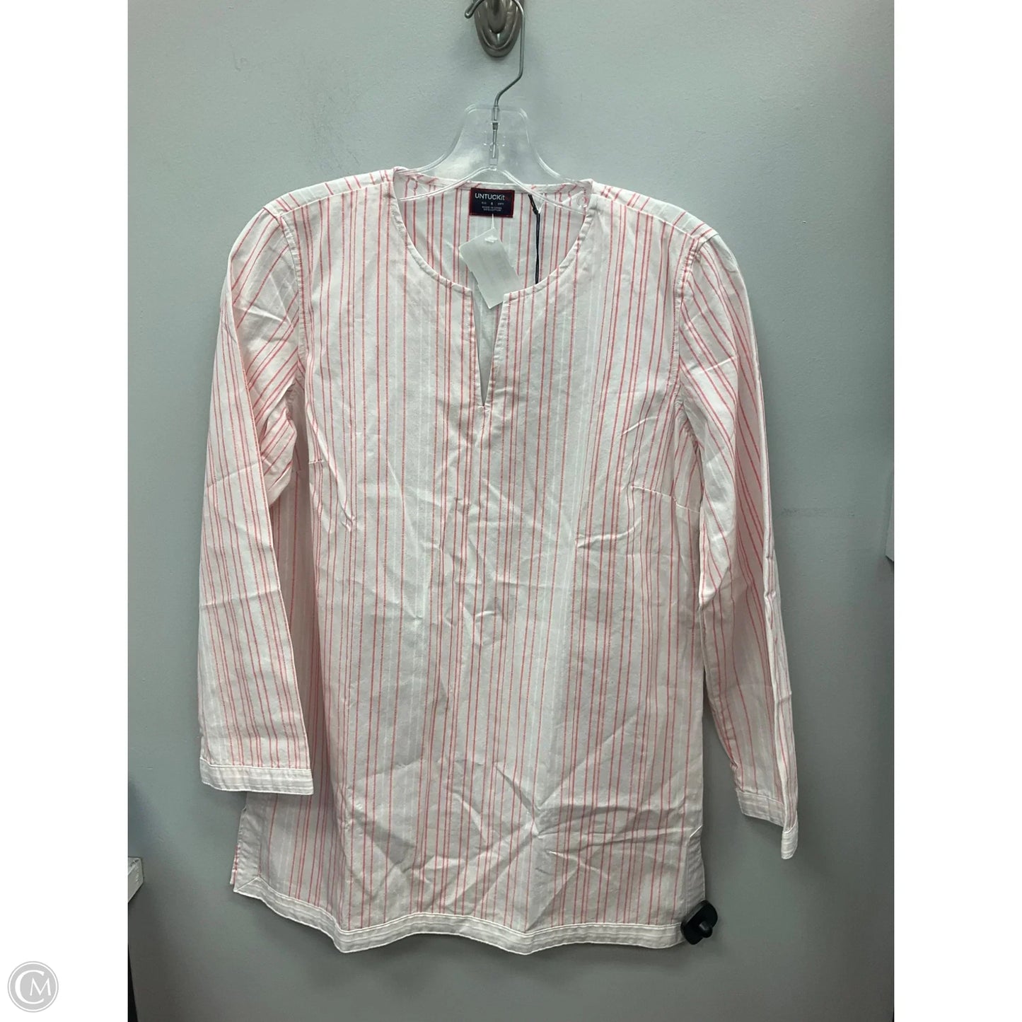 Tunic 3/4 Sleeve By Cmc In Striped Pattern, Size: 4