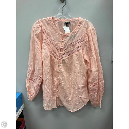 Top Long Sleeve By Torrid In Pink, Size: L
