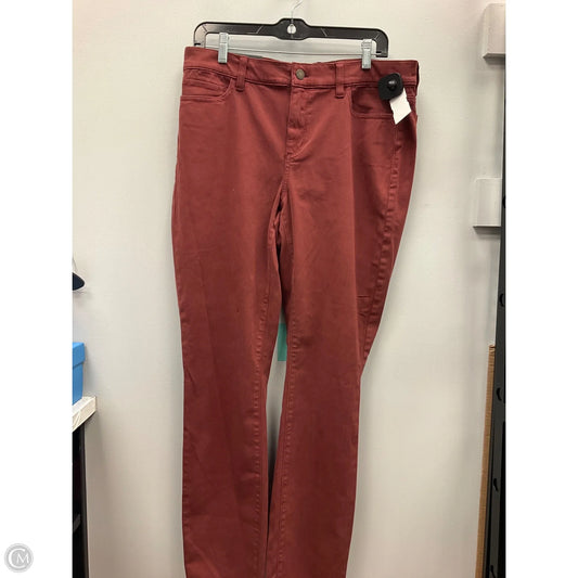 Jeans Jeggings By Ann Taylor In Brown, Size: 12