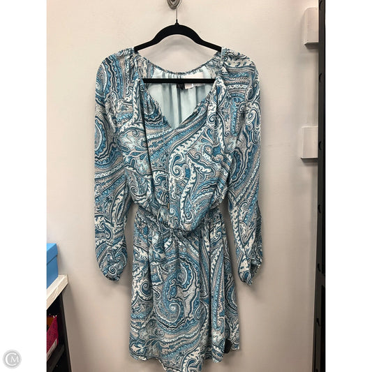 Dress Casual Short By White House Black Market In Blue & Grey, Size: 8