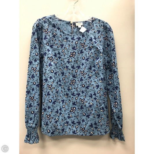 Top Long Sleeve By J. Crew In Blue, Size: S