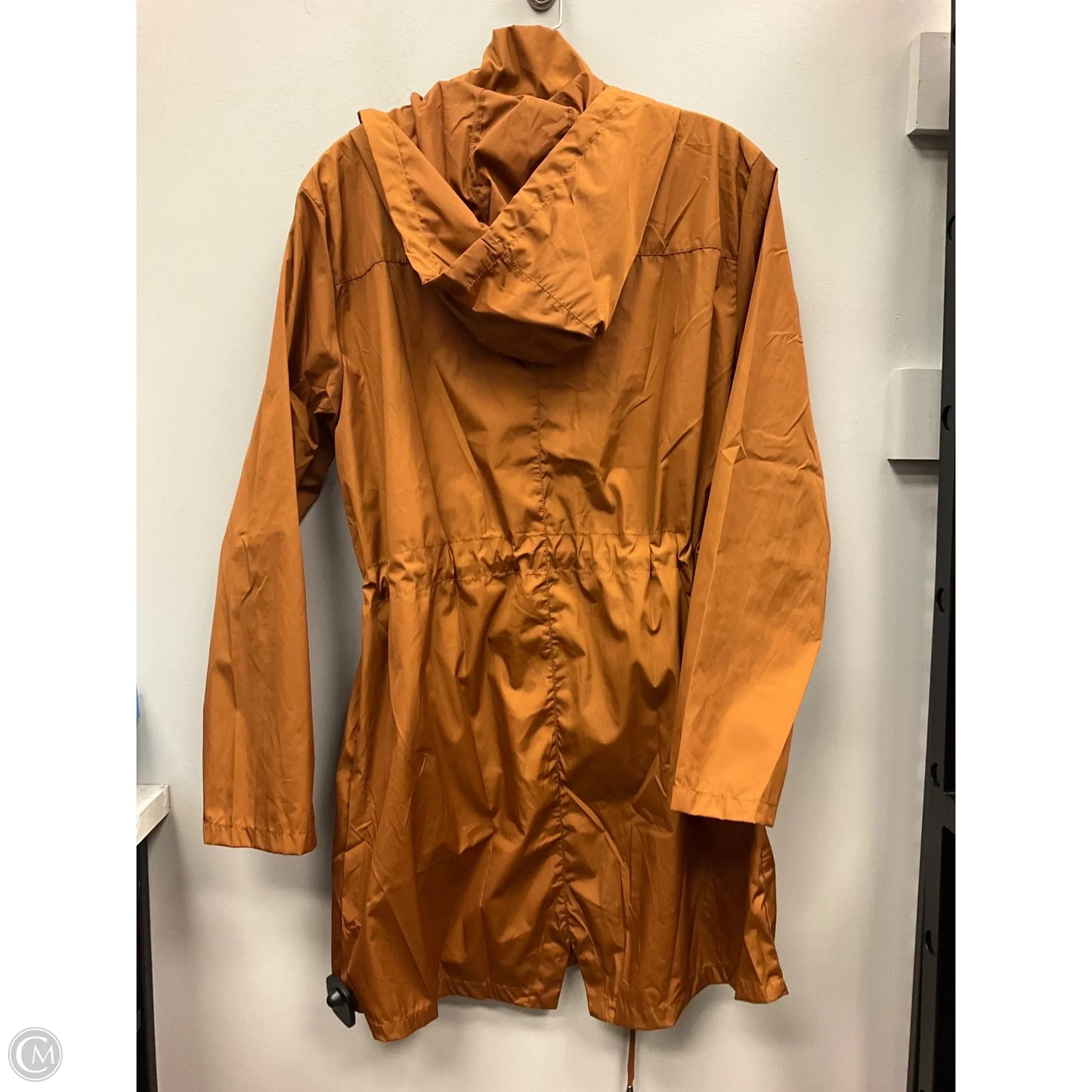 Coat Raincoat By Clothes Mentor In Copper, Size: M