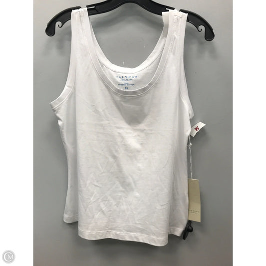 Top Sleeveless Basic By Calypso St Barth In White, Size: M