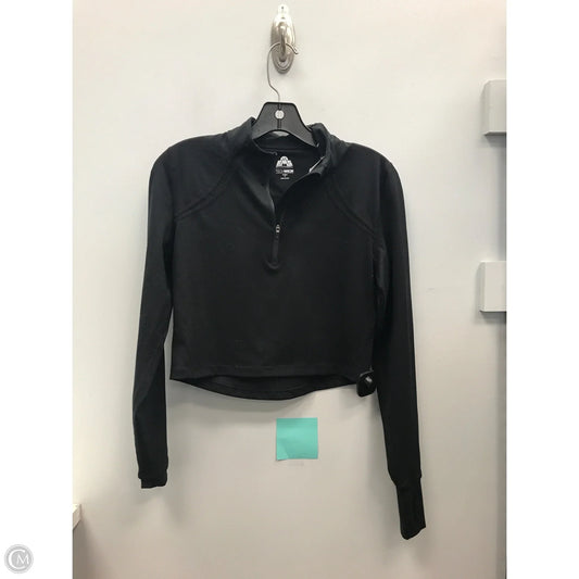 Athletic Top Long Sleeve Collar By Cmc In Black, Size: Xs