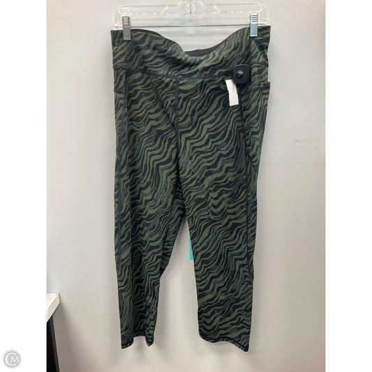 Athletic Leggings Capris By Sweaty Betty In Black & Green, Size: Xl