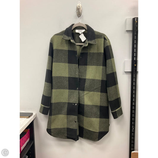 Jacket Shirt By Bb Dakota In Checkered Pattern, Size: M