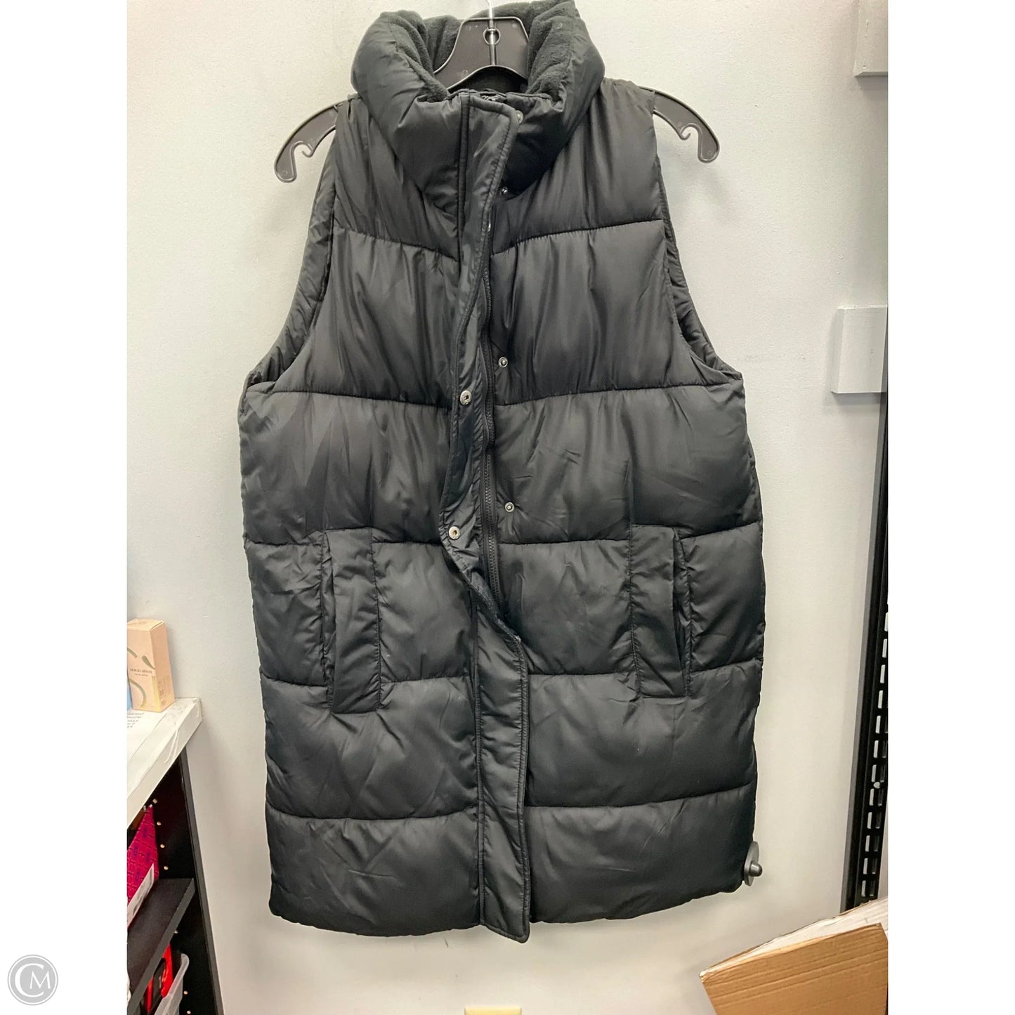 Vest Puffer & Quilted By Cmc In Black, Size: Xl