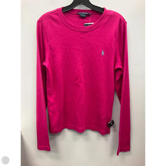 Top Long Sleeve By Ralph Lauren In Pink, Size: Xl