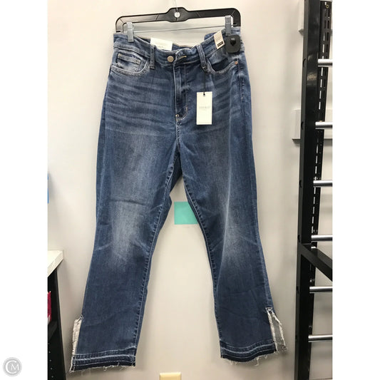Jeans Straight By Judy Blue In Blue Denim, Size: 12