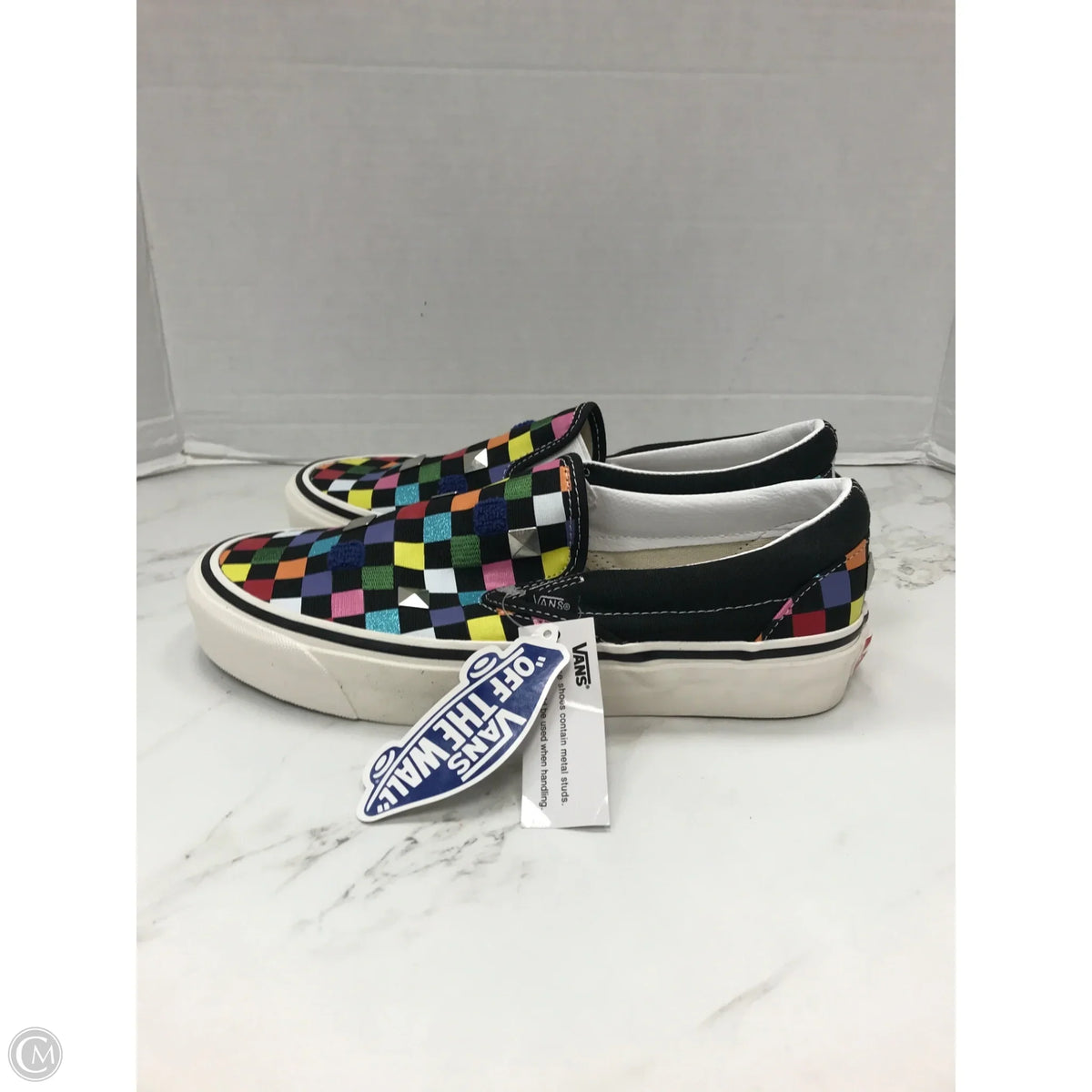 Shoes Sneakers By Vans In Checkered Pattern, Size: 9