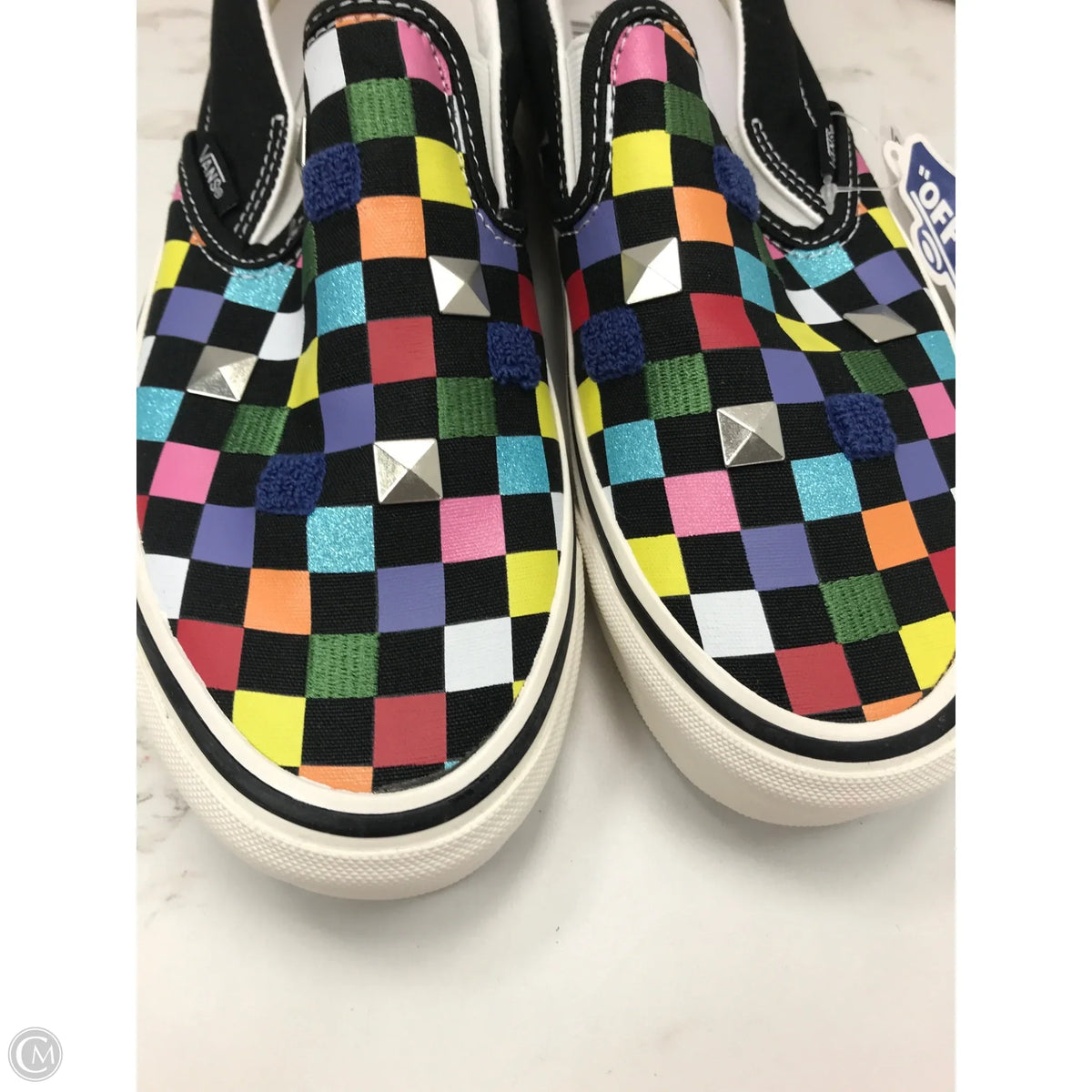 Shoes Sneakers By Vans In Checkered Pattern, Size: 9